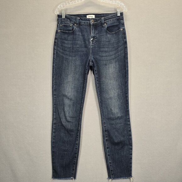 PISTOLA Jeans Size 28 Womens High Rise 27 Inseam Stretch Tapered Leg - Picture 1 of 13